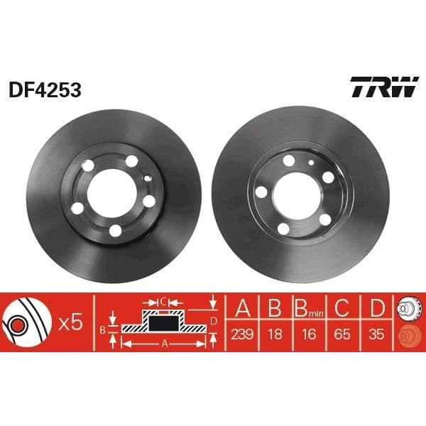 DISKSPINDEL TRW DF4253