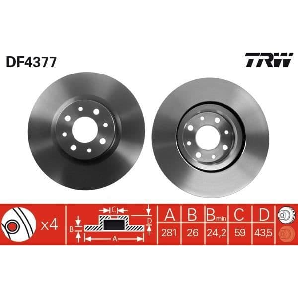 JEU AV DISKAR TRW DF4377