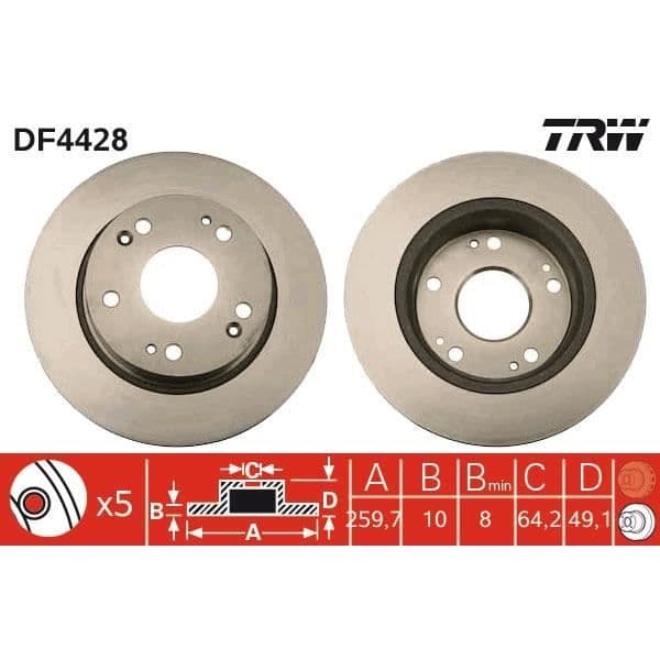 JEU AV SKIVOR TRW DF4428