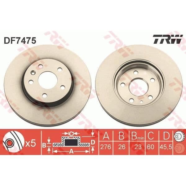 JEU AV DISKAR TRW DF7475