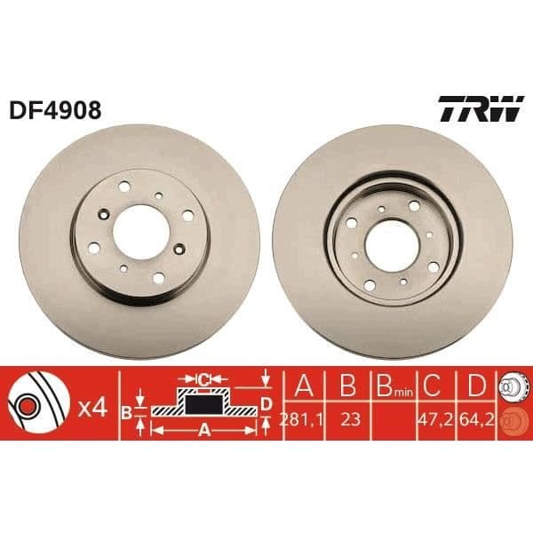 JEU AV DISKAR TRW DF4908