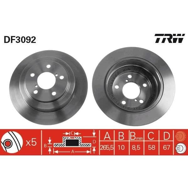 DISKSET TRW DF3092