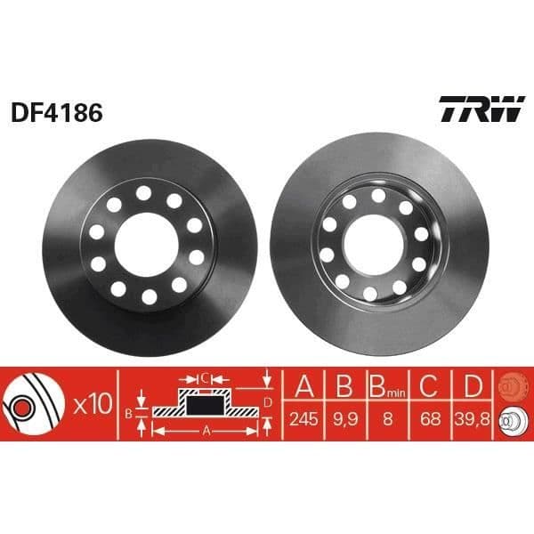 JEU AV SKIVOR TRW DF4186