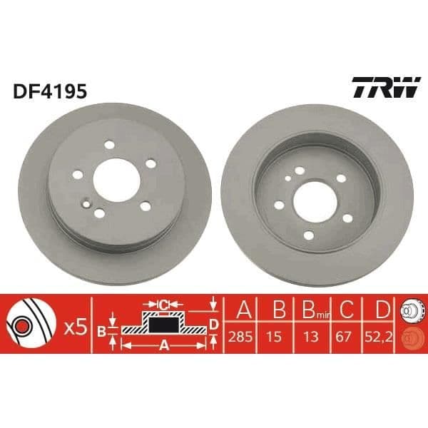 DISK SPEL TRW DF4195