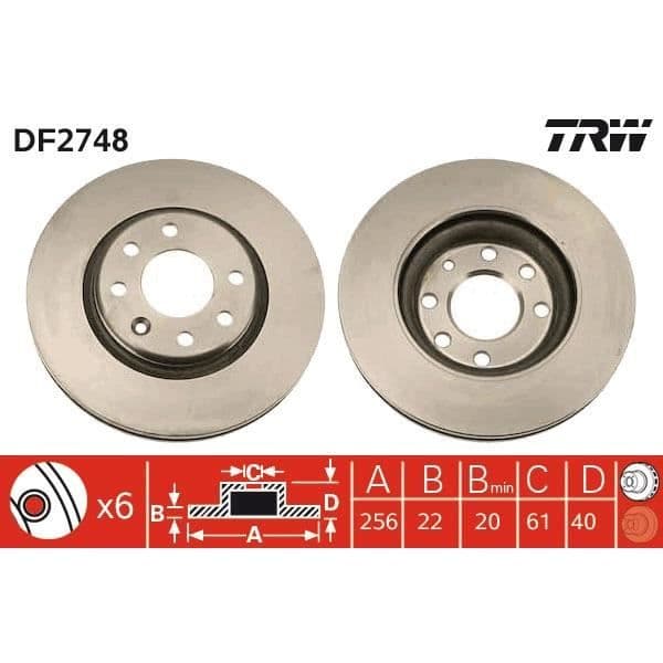 SPEL AV SKIVOR TRW DF2748