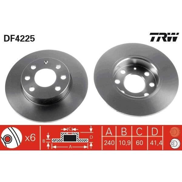 DISKSPÄNNING TRW DF4225