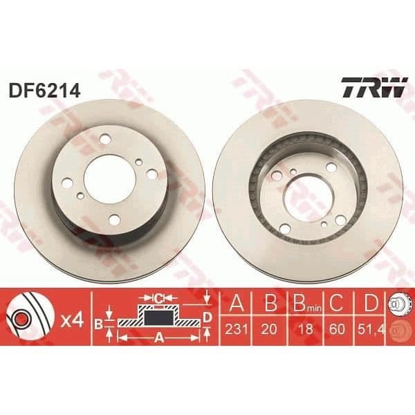 JEU AV SKIVOR TRW DF6214