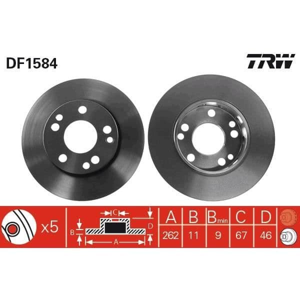 DISKSET TRW DF1584