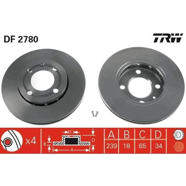 DISKSPIL TRW DF2780