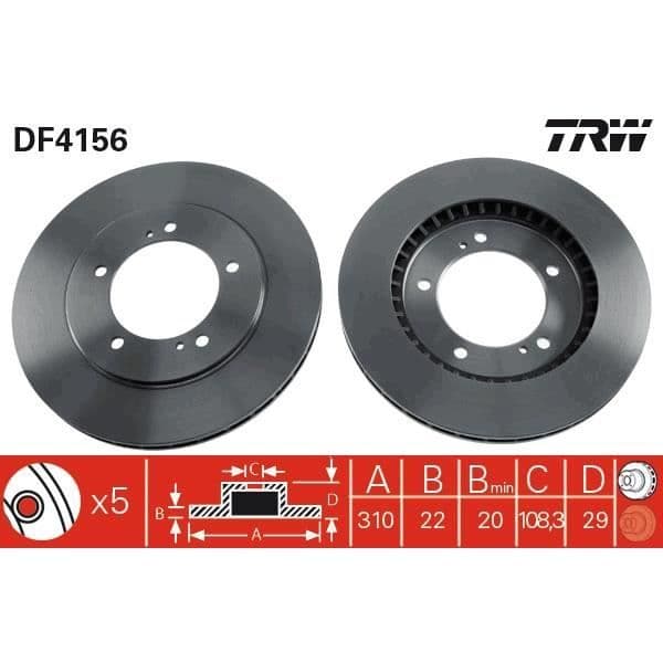 JEU AV SKIVOR TRW DF4156