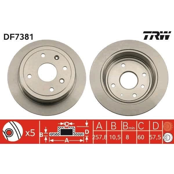 DISKSPIL TRW DF7381