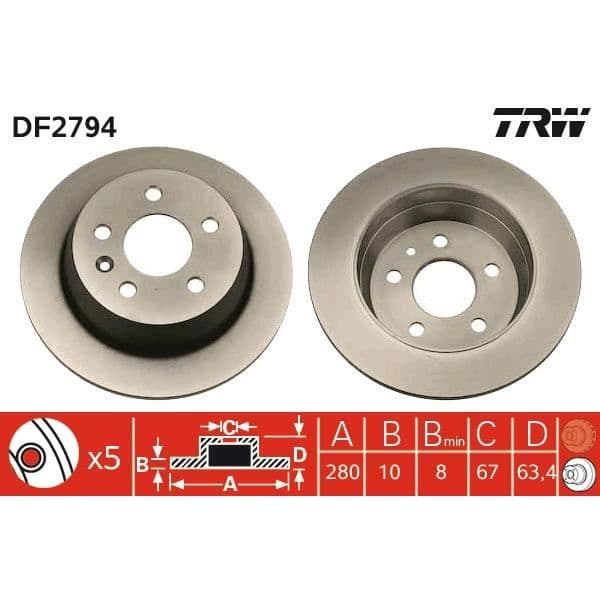 JEU AV PLATTOR TRW DF2794