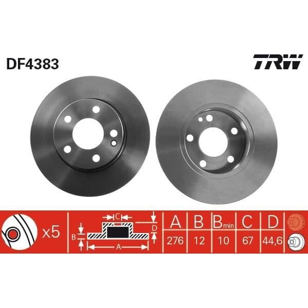 JEU AV DISKAR TRW DF4383