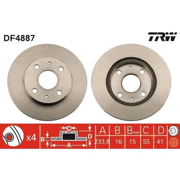 DISKSPILL TRW DF4887