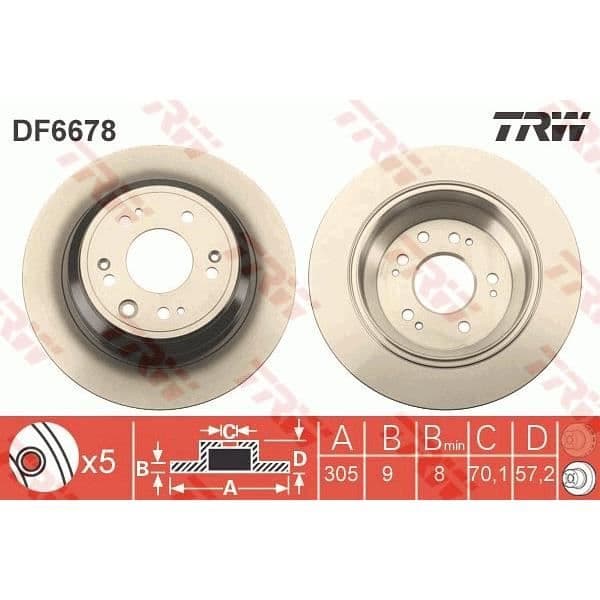 DISKSPIL TRW DF6678