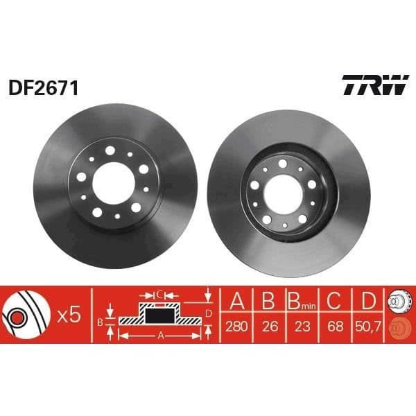 DISK SPEL TRW DF2671