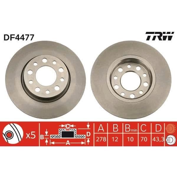 DISKSPILL TRW DF4477