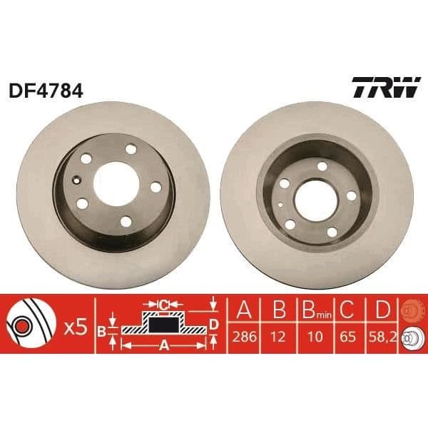 JEU AV SKIVOR TRW DF4784