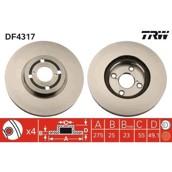 DISK SPEL TRW DF4317
