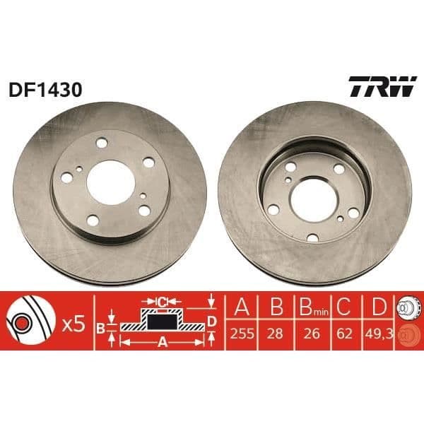 DISKSPÄLREN TRW DF1430