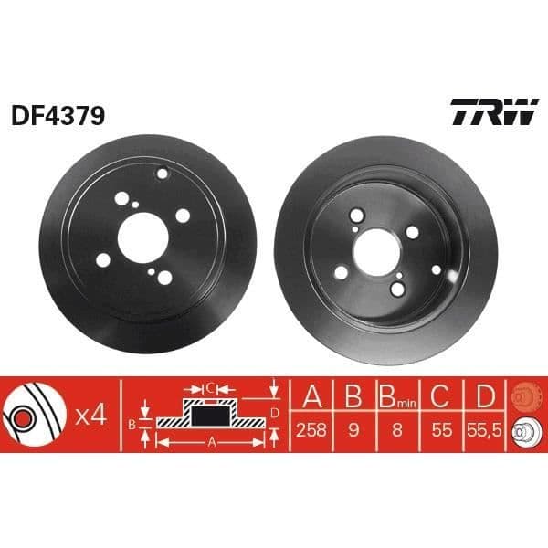 JEU AV SKIVOR TRW DF4379
