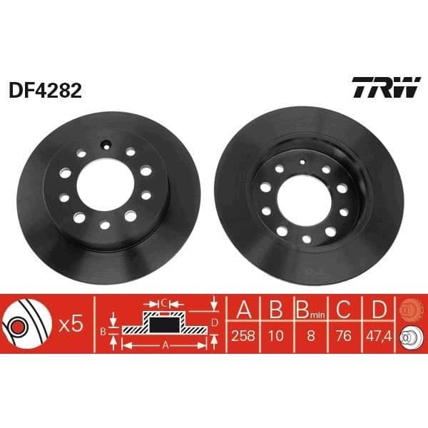 JEU AV PLATTOR TRW DF4282