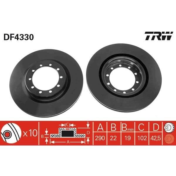 JEU AV SKIVOR TRW DF4330