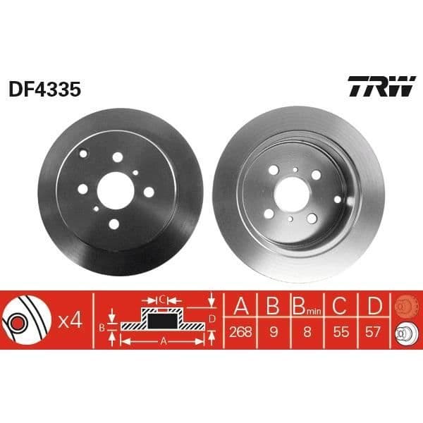 DISKSPAR TRW DF4335