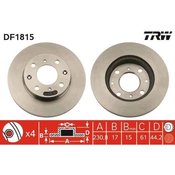 JEU AV DISKAR TRW DF1815