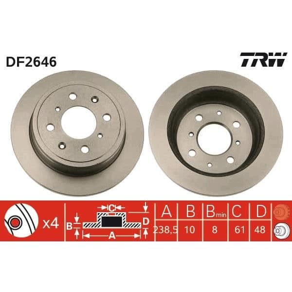 "DISK SPEL TRW DF2646"