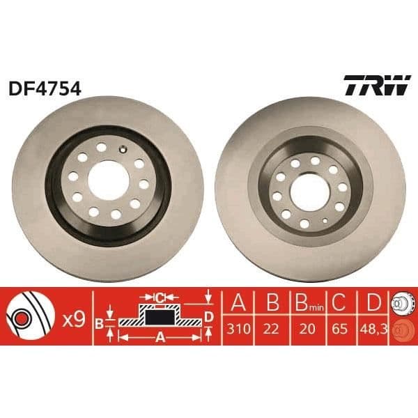 DISKSPIL TRW DF4754