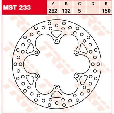 TRW Lucas MST233 bromsskiva, stel - -YAMAHA