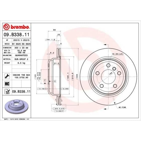 BREMBO SKIVOR 09.B338.11