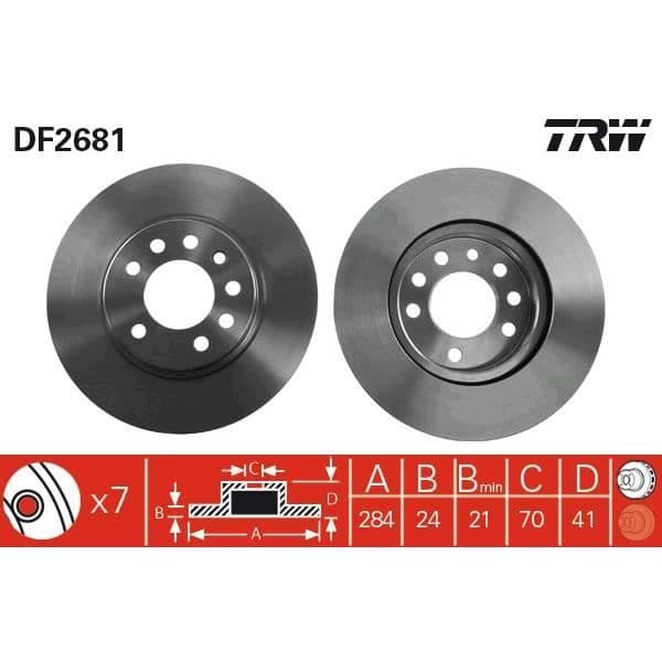 DISKSPILL TRW DF2681