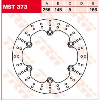 Bromskiva TRW Lucas MST373, styv - -HONDA
