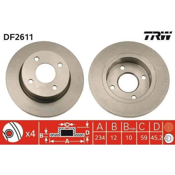 JEU AV DISKAR TRW DF2611