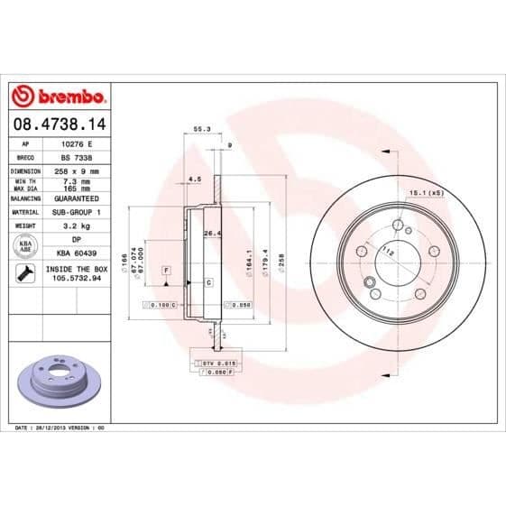 BREMBO SKIVOR 08.4738.14