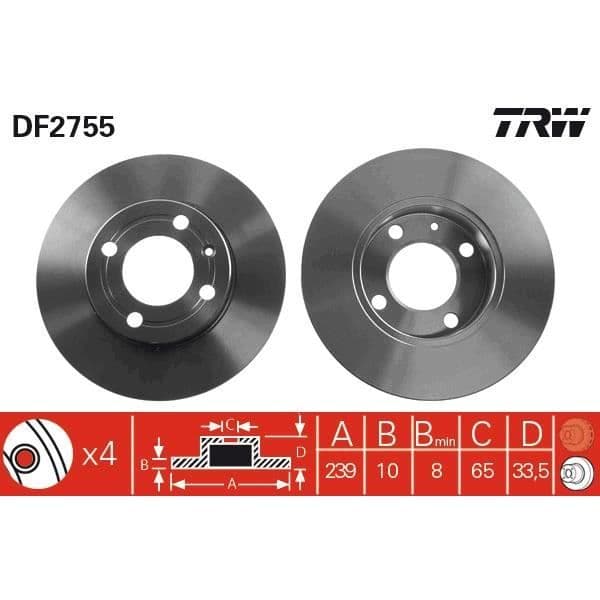 JEU AV SKIVOR TRW DF2755