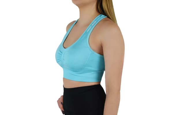 GymHero Miami Cute Bra BASIC-BABYBLUE, Kvinde, Sports-bh, Blå