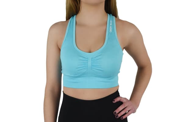 GymHero Miami Cute Bra BASIC-BABYBLUE, Kvinde, Sports-bh, Blå