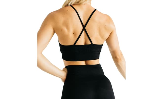 GymHero California Cute Bra BRA-BLACK, Kvinde, Sports-bh, Sort