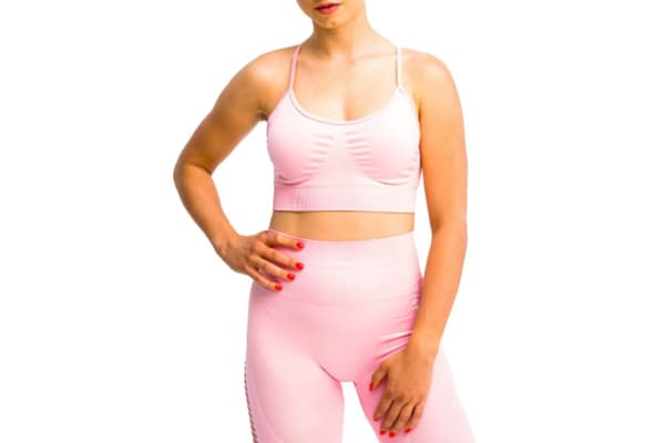 GymHero California Cute Bra BRA-MILKSHAKE, Kvinna, Sport-BH, Rosa