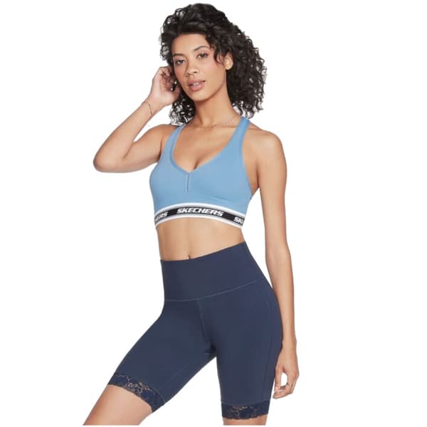 Skechers Go Walk Jacquard Bra W3BR90-BLGY, Kvinna, Sport-BH, Blå