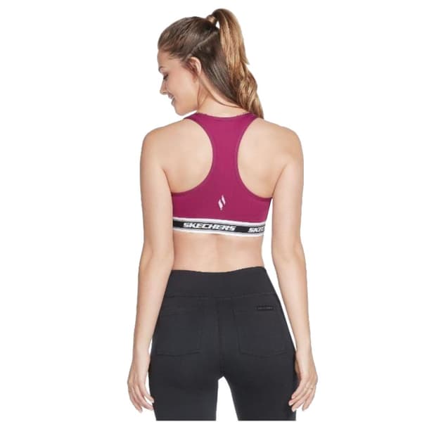 Skechers Go Walk Jacquard Bra W3BR90-MAG, Kvinna, Sport-BH, Lila