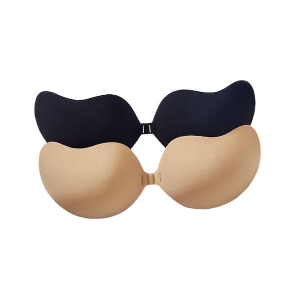2 Pack Silikone Mango Cup Anti-Ekspansion Stropløs Front Spænde Klassisk Type BH