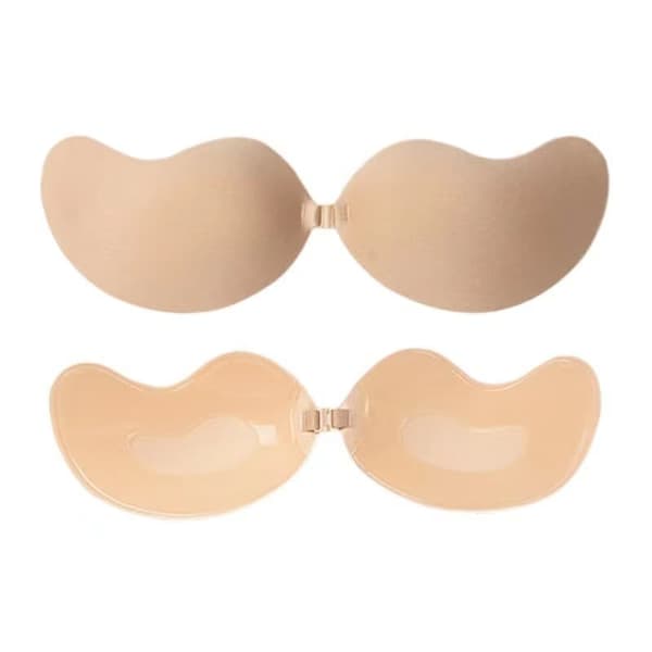 2 Pack Silikone Mango Cup Anti-Ekspansion Stropløs Front Spænde Klassisk Type BH