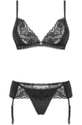 Pikkukuva 3 / 5: Obsessive Maderris 3-pcs Set seksikkäät alusvaatteet