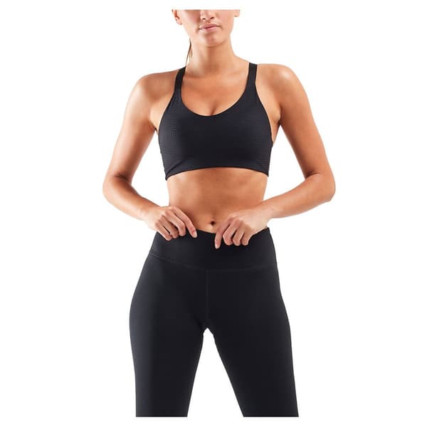 2xu Sports -bh Perform Perforated Sort L Kvinde