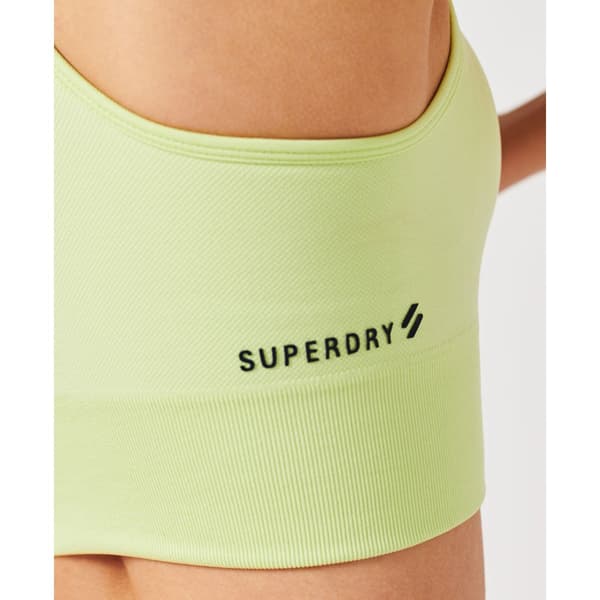 Superdry Core Seamless Mid Impact Bra Gul S Kvinna