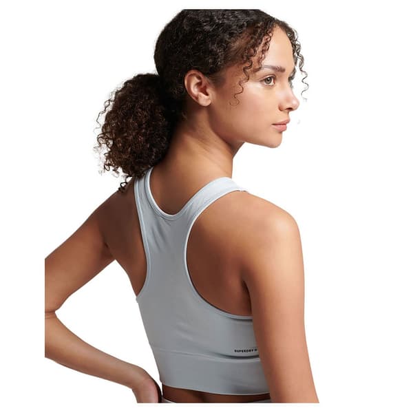 Superdry Core Seamless Mid Impact Bra Sininen L Nainen